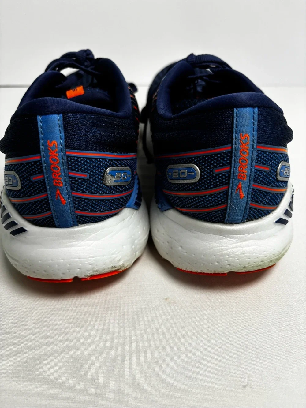 Brooks Glycerin GTS 20 Men’s 10.5 D Navy Orange Running Performance Shoes